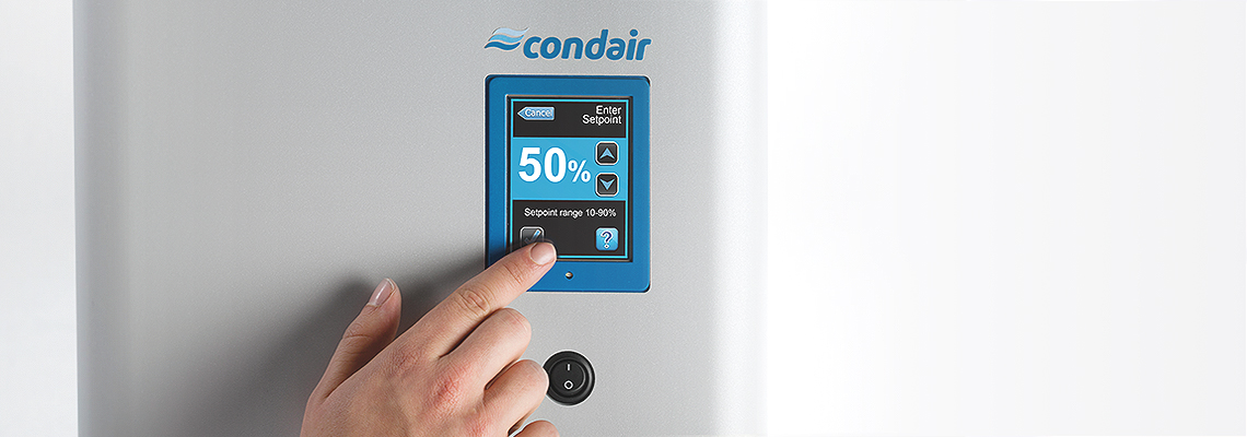 Condair touch screen control