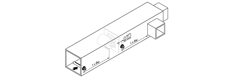 Expansionszone vor/nach Ventilator