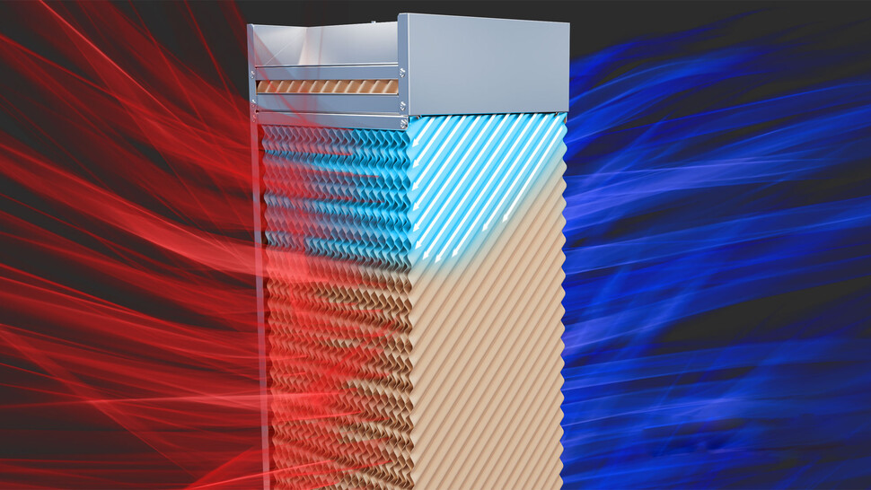 Evaporative cooling media concept Evaporative cooling media concept